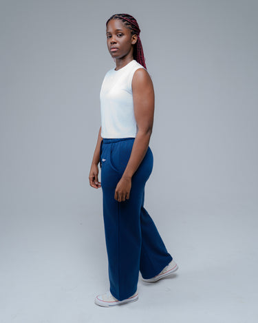 EDFY™  Soft-Flow Wide Joggers (Dark Blue)